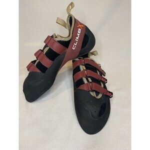 Climb X Rock-It NLV Strap Burgundy /Black Climbing Shoes,Women's 11